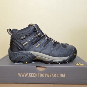 Keen Lansing WP Slip Resistant EH Steel Toe Mid Work Boot 1018079 Men's Size 7EE